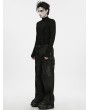 Punk Rave Black Gothic Techwear Two-Way Wear Trousers for Men