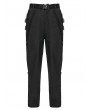 Punk Rave Black Gothic Techwear Two-Way Wear Trousers for Men