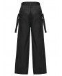 Punk Rave Black Gothic Techwear Two-Way Wear Trousers for Men