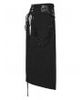 Punk Rave Black Gothic Techwear Punk Skirt for Men