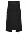 Punk Rave Black Gothic Techwear Punk Skirt for Men