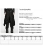 Punk Rave Black Gothic Techwear Punk Skirt for Men