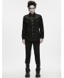 Punk Rave Black Gothic Punk Striped Trousers for Men