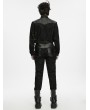 Punk Rave Black Gothic Punk Striped Trousers for Men