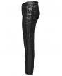 Punk Rave Black Gothic Punk Striped Trousers for Men