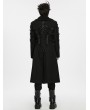 Punk Rave Black Gothic Punk Fleece Chain Jacket for Men