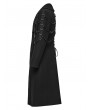 Punk Rave Black Gothic Punk Fleece Chain Jacket for Men