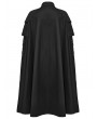Punk Rave Black Gothic Ruins Era Rivet Strap Cloak for Men