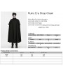 Punk Rave Black Gothic Ruins Era Rivet Strap Cloak for Men