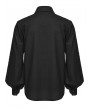 Punk Rave Black Gothic Vintage Wasteland Carved Shirt for Men