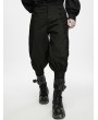 Punk Rave Black Gothic Military Cargo Pants for Men