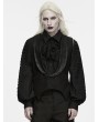 Punk Rave Black and Red Gothic Ritual Tale Pointed Hem Waistcoat for Men