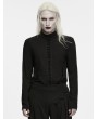 Punk Rave Black Gothic Court Long Sleeve T-shirt for Men