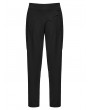 Punk Rave Black Gothic Ink Ruins Batwing Pleated Trousers for Men