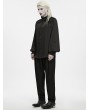Punk Rave Black Gothic Gorgeous Lace Satin Shirt for Men