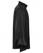 Punk Rave Black Gothic Gorgeous Lace Satin Shirt for Men