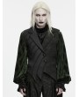 Punk Rave Black Gothic Asymmetrical Tailcoat Vest for Men