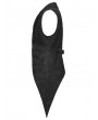 Punk Rave Black and Red Gothic Asymmetrical Tailcoat Vest for Men