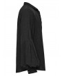 Punk Rave Black Gothic Ruins Era Lace-Up Lantern Sleeve Shirt for Men