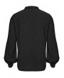 Punk Rave Black Gothic Ruins Era Lace-Up Lantern Sleeve Shirt for Men