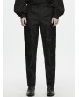 Punk Rave Black Gothic Retro Court Long Pants for Men