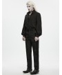 Punk Rave Black Gothic Retro Court Long Pants for Men
