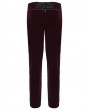 Punk Rave Red Gothic Dark Patterned Embroidered Pants for Men