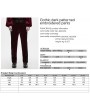 Punk Rave Red Gothic Dark Patterned Embroidered Pants for Men