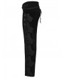 Punk Rave Black Gothic Dark Patterned Embroidered Pants for Men