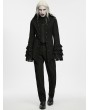 Punk Rave Black Gothic Medieval Lapel Jacket for Men