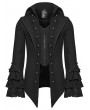 Punk Rave Black Gothic Medieval Lapel Jacket for Men