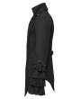 Punk Rave Black Gothic Medieval Lapel Jacket for Men