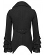 Punk Rave Black Gothic Medieval Lapel Jacket for Men