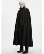 Punk Rave Black Gothic Duke Stand Collar Cloak for Men