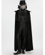 Punk Rave Black Gothic Vampire Velvet Long Cloak for Men