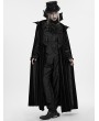 Punk Rave Black Gothic Vampire Velvet Long Cloak for Men