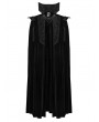 Punk Rave Black Gothic Vampire Velvet Long Cloak for Men