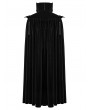 Punk Rave Black and Red Gothic Vampire Velvet Long Cloak for Men