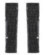 Dark in Love Black Gothic Punk Leather Buckle Chain Long Gloves