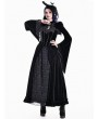 Dark in Love Black Gothic Victorian Velvet Flare Sleeves Shrug for Women