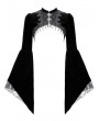 Dark in Love Black Gothic Victorian Velvet Flare Sleeves Shrug for Women