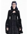 Dark in Love Black Gothic Baroque Vine Velvet Shrug for Women