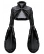 Dark in Love Black Gothic Baroque Vine Velvet Shrug for Women