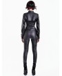 Dark in Love Black Gothic Skull Spikes Punk Leather Shrug for Women
