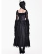 Dark in Love Purple Victorian Gothic Jacquard Overbust Corset Top for Women