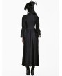Dark in Love Black Gothic Victorian Embroidery Lace Bell Sleeves Maxi Dress