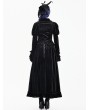 Dark in Love Black Baroque Velvet Gothic Heart Cutout Bell Sleeve Jacket for Women