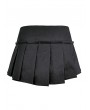 Dark in Love Black Gothic Skull Zipper Tactical Punk Shorts for Women