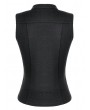 Dark in Love Black Gothic Pentagram Cutout Buckle Halter Top for Women