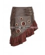 Punk Rave Coffee Steampunk Flounce Skirt